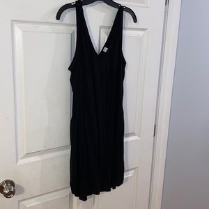Black pull on dress